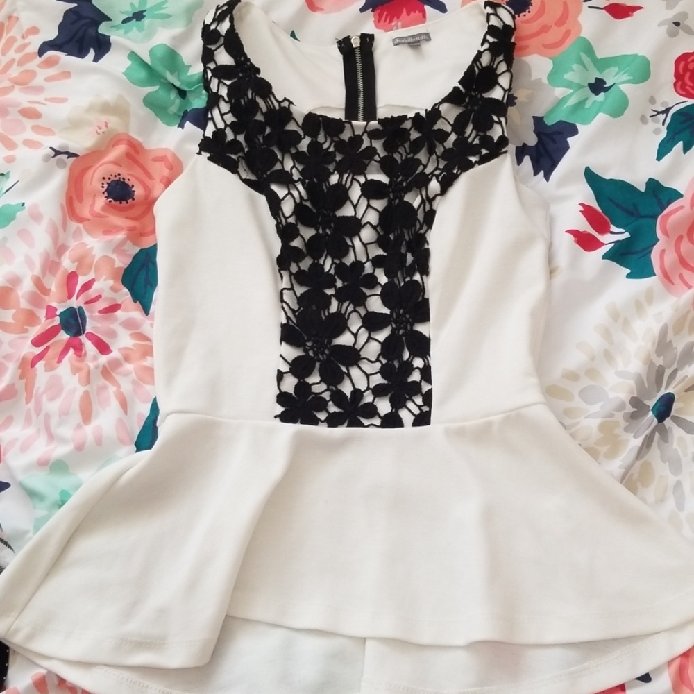Charlotte Russe Peplum Top